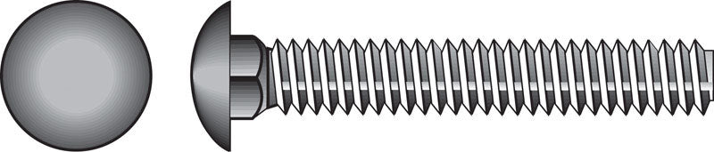 HILLMAN 5/16 in. X 2 in. L Hot Dipped Galvanized Steel Carriage Bolt 100 pk