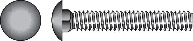 HILLMAN 3/8 in. X 4 in. L Hot Dipped Galvanized Steel Carriage Bolt 50 pk