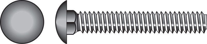 HILLMAN 3/8 in. X 7 in. L Hot Dipped Galvanized Steel Carriage Bolt 50 pk
