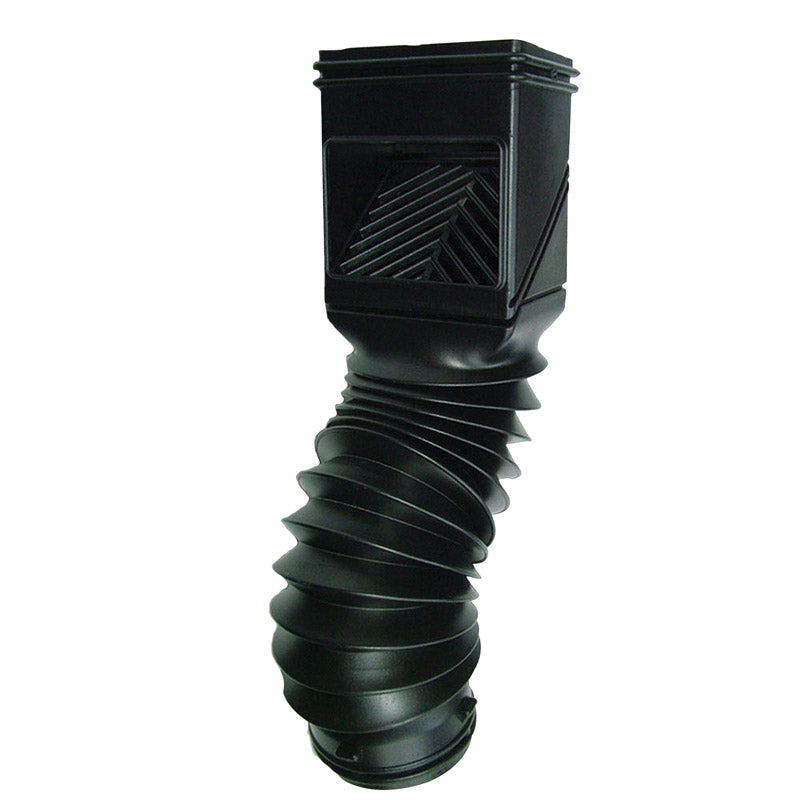 Invisaflow FlexGrate 2 in. W X 4 in. L Black Plastic Downspout Filter 1 pk