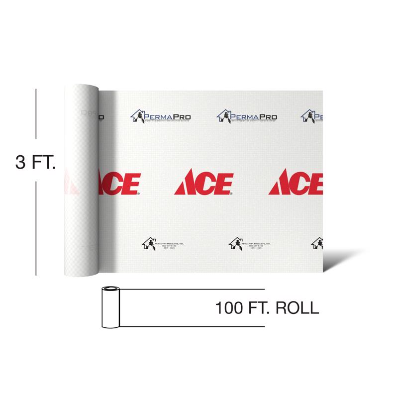 Ace 3 ft. W X 100 ft. L House-Wrap 5 mm