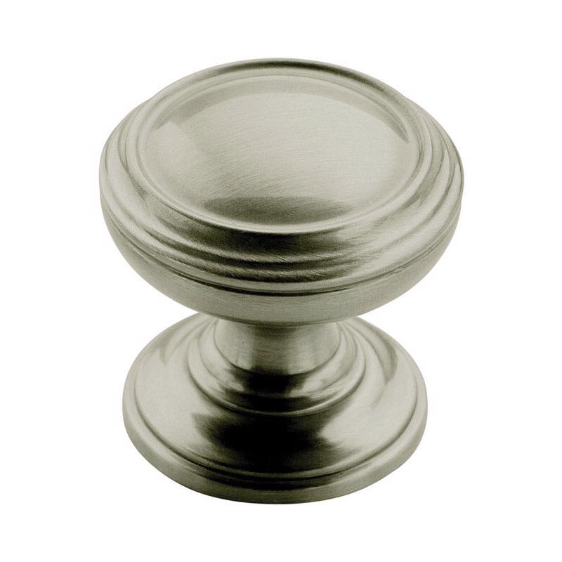 Amerock Revitalize Round Cabinet Knob 1-1/4 in. D 1-1/4 in. Satin Nickel 1 pk