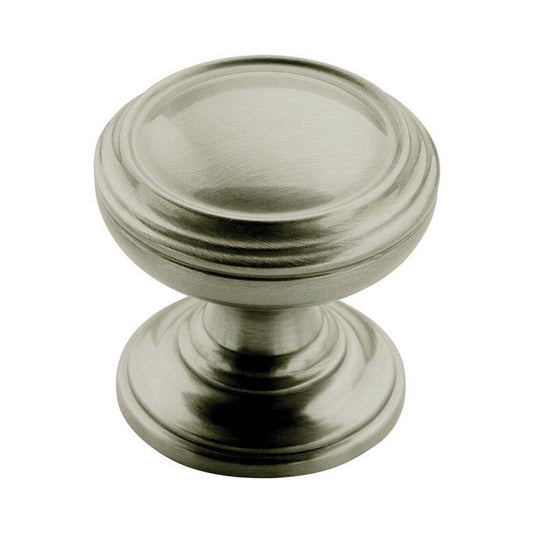 Amerock Revitalize Round Cabinet Knob 1-1/4 in. D 1-1/4 in. Satin Nickel 1 pk
