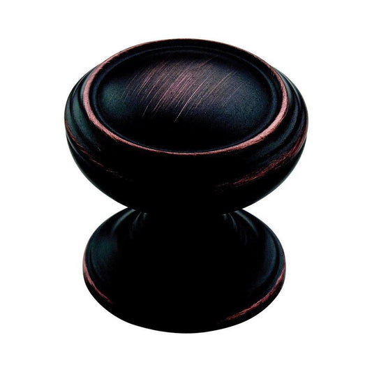 Amerock Revitalize Round Cabinet Knob 1-1/4 in. D 1-1/4 in. Oil Rubbed Bronze 1 pk