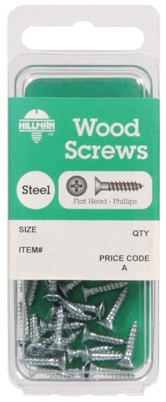 HILLMAN No. 10 X 3 in. L Phillips Zinc-Plated Coarse Wood Screws 4 pk