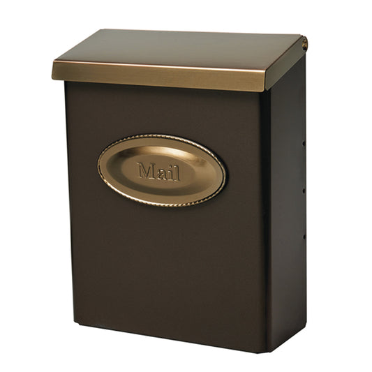 Architectural Mailboxes Designer Classic Galvanized Steel Wall Mount Venetian Bronze Mailbox