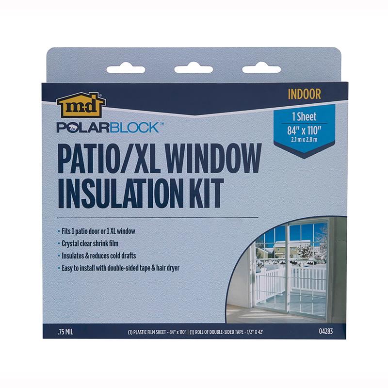 M-D BUILDING PRODUCTS Clear Indoor Insulation Kit 88 in. W X 110 in. L