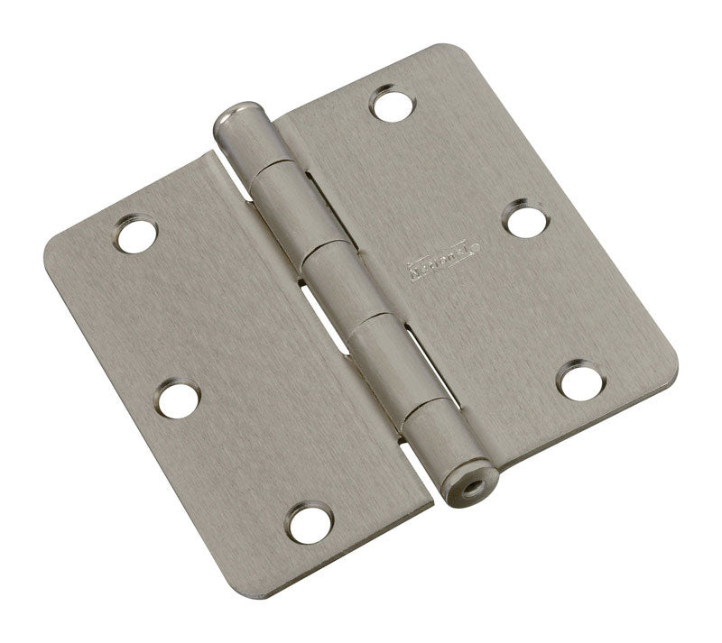 National Hardware 3-1/2 in. L Satin Nickel Door Hinge 1 pk