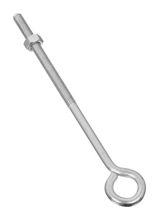 National Hardware 1/4 in. X 6 in. L Zinc-Plated Steel Eyebolt Nut Included