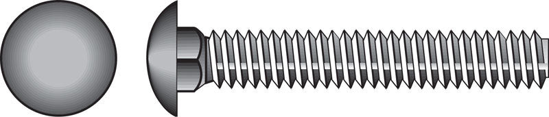 HILLMAN 1/4 in. X 5-1/2 in. L Zinc-Plated Steel Carriage Bolt 100 pk