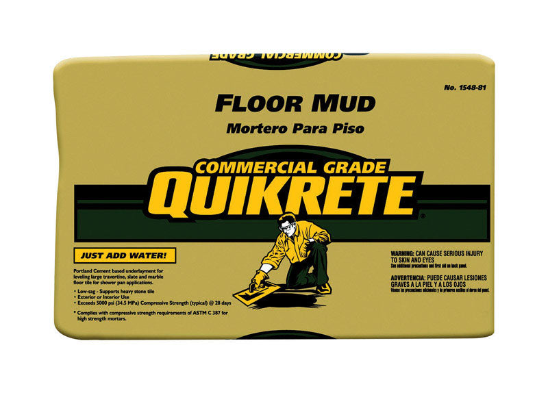 Quikrete Floor Mud Gray Mortar Mix 60 lb