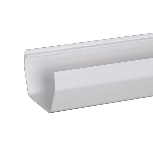 Amerimax 4 in. H X 5 in. W X 120 in. L White Vinyl U Gutter