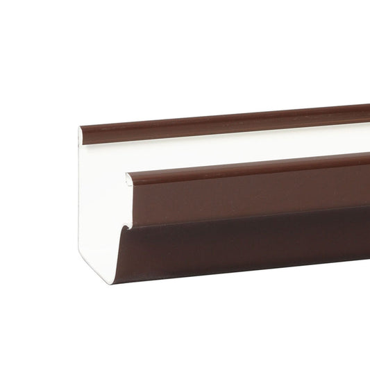 Amerimax 5 in. W X 120 in. L Brown Vinyl K Gutter