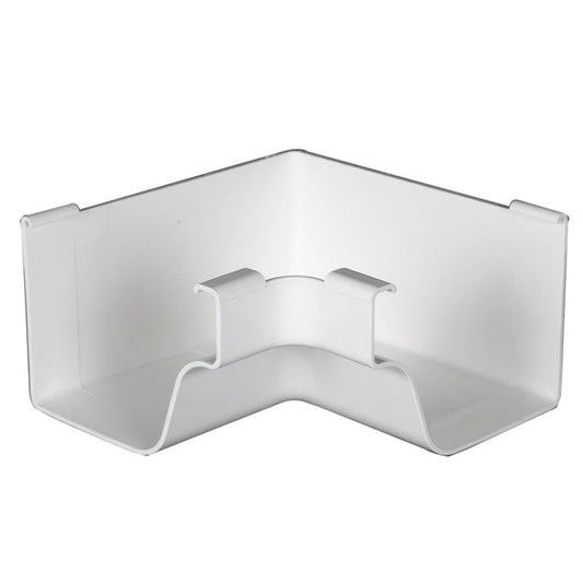 Amerimax 5 in. W X 6.25 in. L White Vinyl K Inside Miter