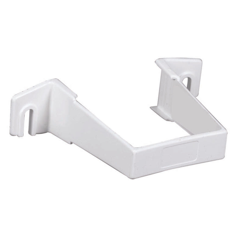 Amerimax 1 in. H X 3.3 in. W X 4.3 in. L White Vinyl U Downspout Bracket