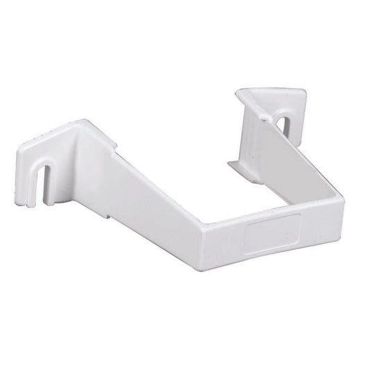 Amerimax 1 in. H X 3.3 in. W X 4.3 in. L White Vinyl U Downspout Bracket