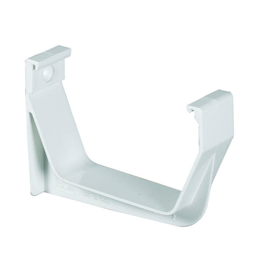 Amerimax 3.25 in. H X 1.125 in. W X 5.75 in. L White Vinyl U Exterior Hook Bracket