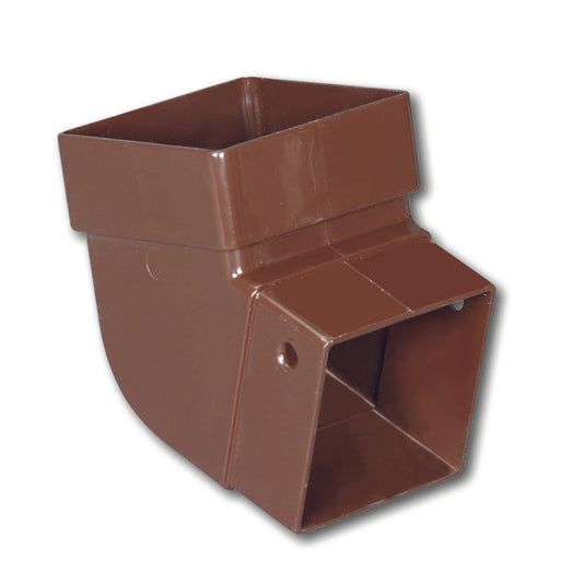 Amerimax 3.88 in. H X 3.63 in. W X 3.63 in. L Brown Vinyl U Gutter Elbow