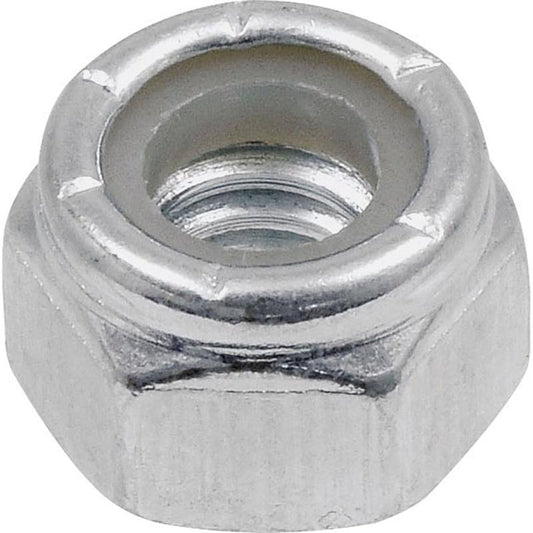 HILLMAN 1/4-20 in. Zinc-Plated Steel USS Nylon Lock Nut 100 pk