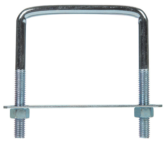 Hampton 3/8 in. X 3-3/4 in. W X 4 in. L Coarse Zinc-Plated Steel Lumber Size Square Bend U-Bolt