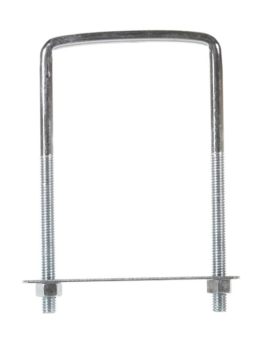 Hampton 3-3/4 in. X 3-5/8 in. W X 6 in. L Coarse Zinc-Plated Steel Lumber Size Square Bend U-Bolt