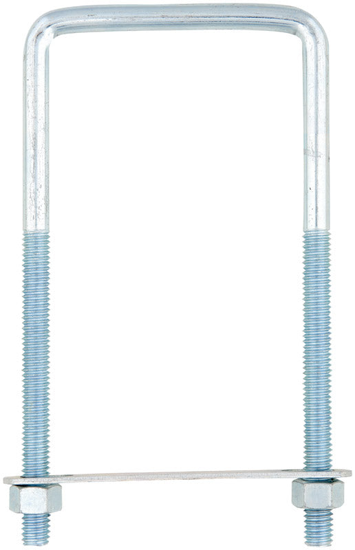 Hampton 3/8 in. X 3-5/8 in. W X 7 in. L Coarse Zinc-Plated Steel Lumber Size Square Bend U-Bolt