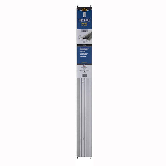 M-D BUILDING PRODUCTS 0.75 in. H X 3.75 in. W X 36 in. L Aluminum Deluxe Low Threshold Silver