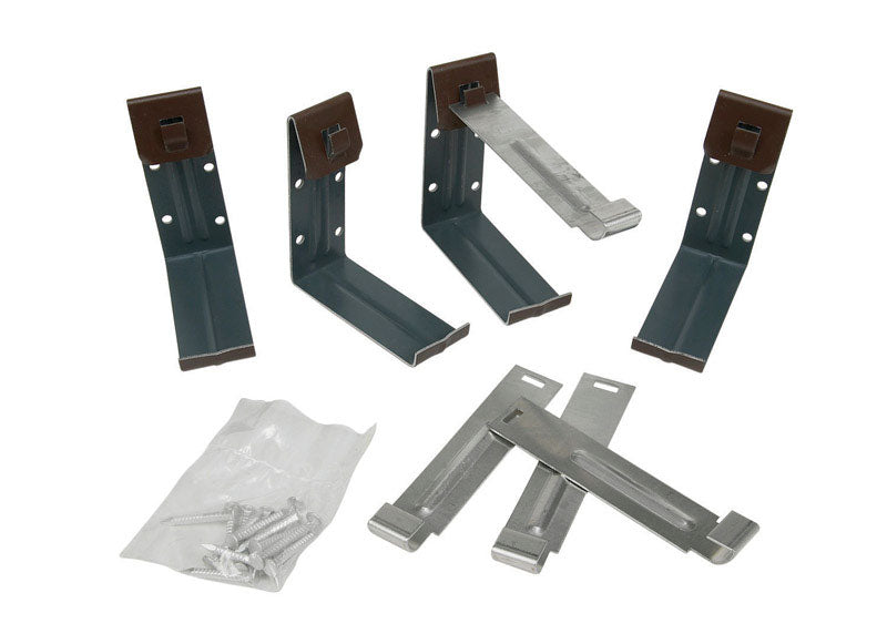 Amerimax 1.5 in. H X 4 in. W X 5 in. L Brown Aluminum K Fascia Bracket