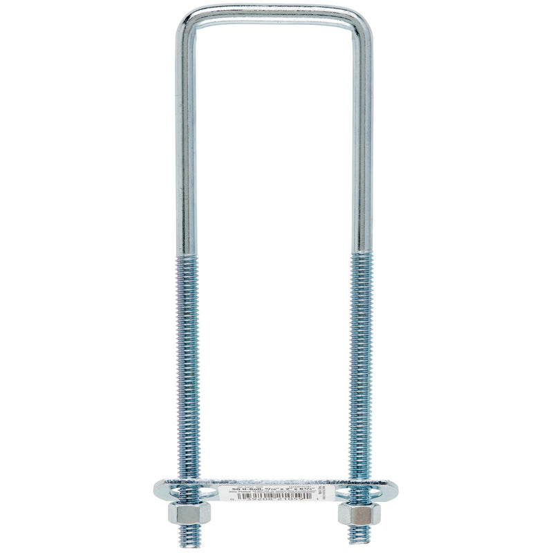Hampton 5/16 in. X 2 in. W X 6-3/4 in. L Coarse Zinc-Plated Steel Square Bend U Bolt