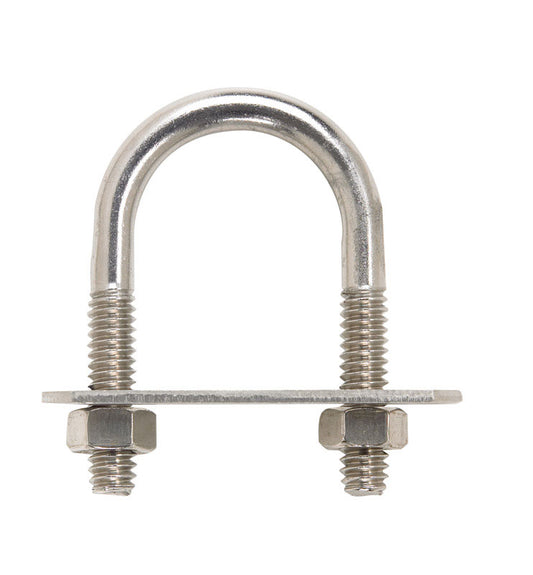 Hampton 1/4 in. X 1 in. W X 1-3/4 in. L Coarse Stainless Steel U-Bolt