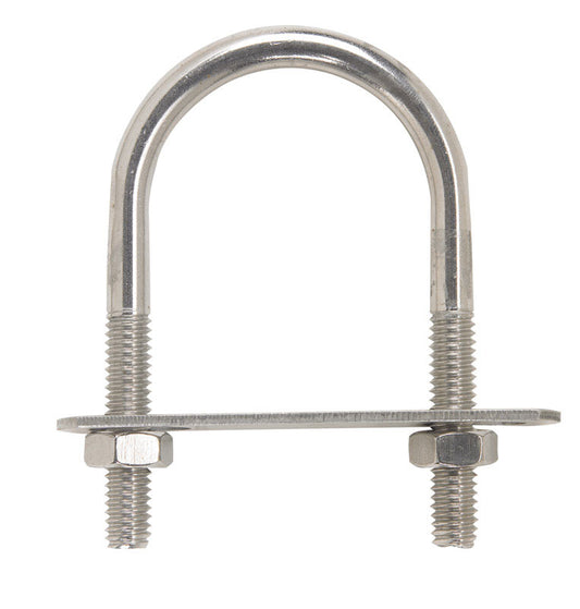 Hampton 5/16 in. X 1-3/4 in. W X 3 in. L Coarse Stainless Steel U-Bolt