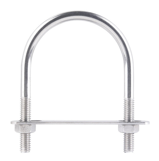 Hampton 5/16 in. X 2-1/2 in. W X 3-1/2 in. L Coarse Stainless Steel U-Bolt