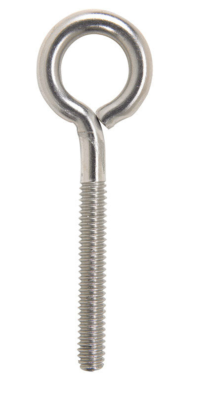 Hampton 1/4 in. X 3 in. L Stainless Stainless Steel Eyebolt Nut Included