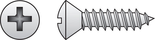 HILLMAN No. 10 Ga. X 1-1/2 in. L Phillips Oval Head Sheet Metal Screws 100 pk