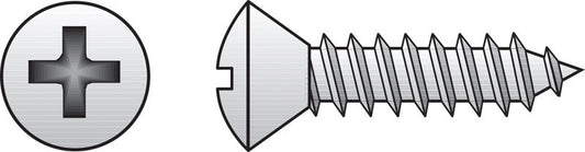 HILLMAN No. 14 in. X 1 in. L Phillips Oval Head Sheet Metal Screws 100 pk