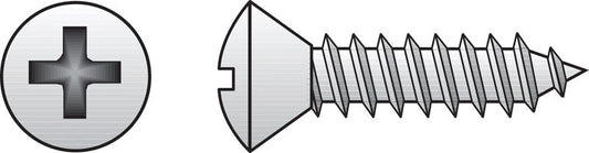 HILLMAN No. 14 in. X 1-1/4 in. L Phillips Oval Head Sheet Metal Screws 100 pk