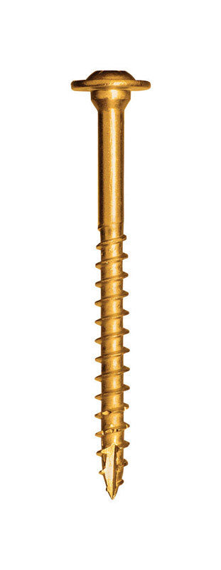 GRK Fasteners No. 10 in. X 2-1/2 in. L Star Washer Head W-Cut Structural Screws