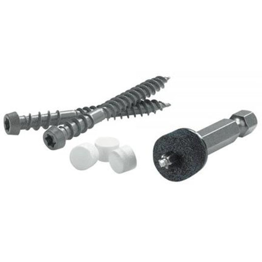 Cortex Azek No. 9 X 2 in. L Star Square Head Coarse Trim Screws with Plugs
