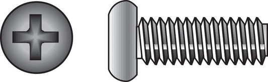 HILLMAN No. 6-32 Ga. X 3/4 in. L Phillips Pan Head Stainless Steel Machine Screws 100 pk