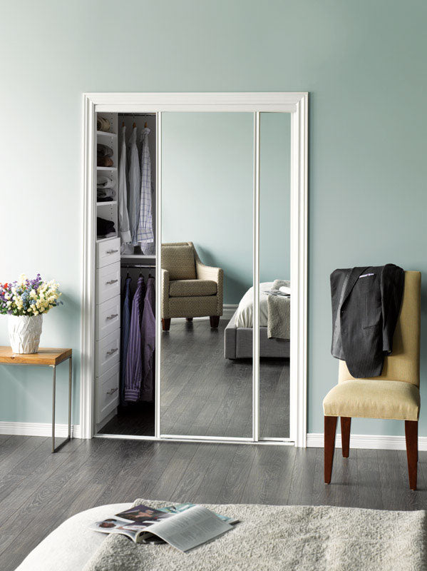 Erias 60 in. W X 3 in. Mirrored Sliding Door