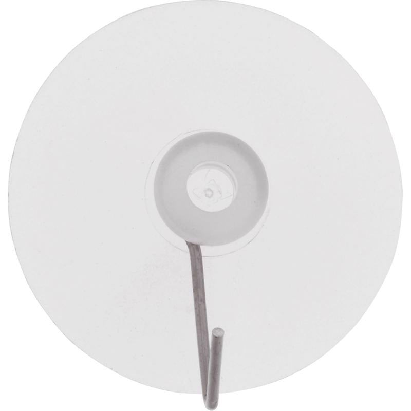 HILLMAN Large Nickel Plated Clear Metal/Plastic 3 in. L Cup Hook 3 lb 1 pk