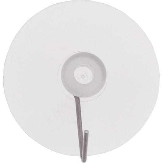 HILLMAN Large Nickel Plated Clear Metal/Plastic 3 in. L Cup Hook 3 lb 1 pk