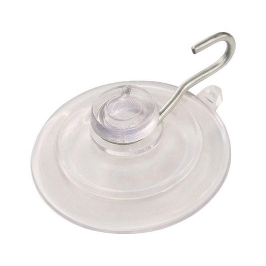 HILLMAN Medium Nickel Plated Clear Metal/Plastic 2 in. L Cup Hook 3 lb 1 pk