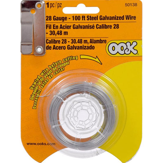 HILLMAN OOK 100 ft. L Galvanized Steel 28 Ga. Wire