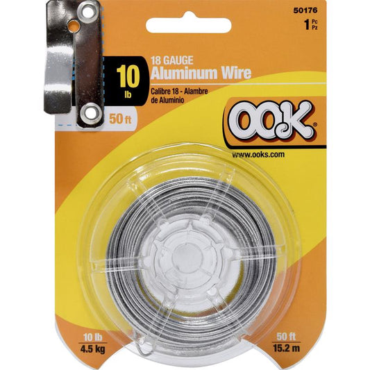 HILLMAN OOK 50 ft. L Aluminum 18 Ga. Wire