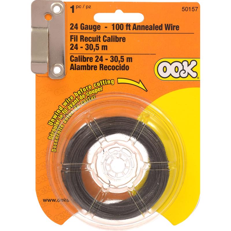 HILLMAN OOK 100 ft. L Black Annealed Steel 24 Ga. Wire
