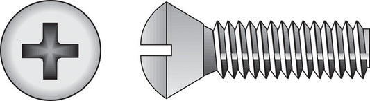 HILLMAN No. 1/4-20 in. X 1 in. L Phillips Oval Head Stainless Steel Machine Screws 100 pk