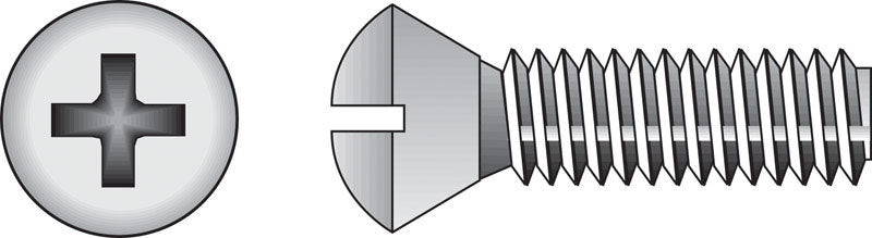 HILLMAN No. 1/4-20 Ga. X 1-1/2 in. L Phillips Oval Head Stainless Steel Machine Screws 100 pk