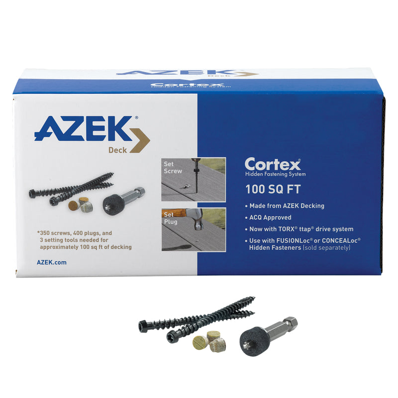 Azek Cortex 2-3/4 in. L Island Oak Torx TTAP Star Head Hidden Deck Fastener 350 pc