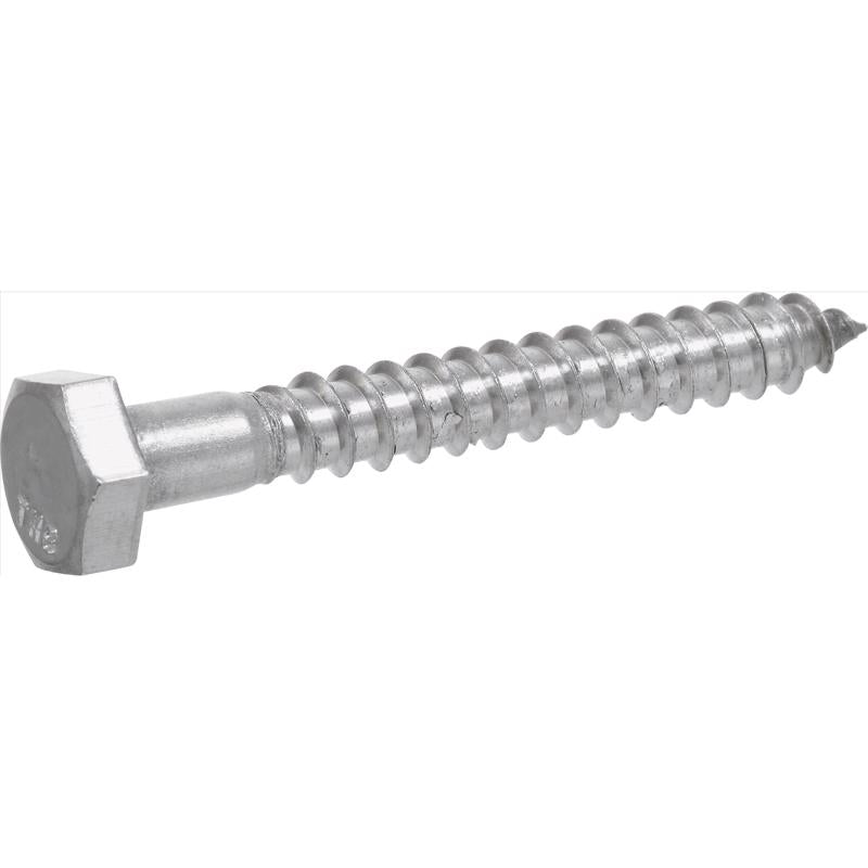 HILLMAN 1/2 in. X 5 in. L Hex Stainless Steel Lag Screw 25 pk